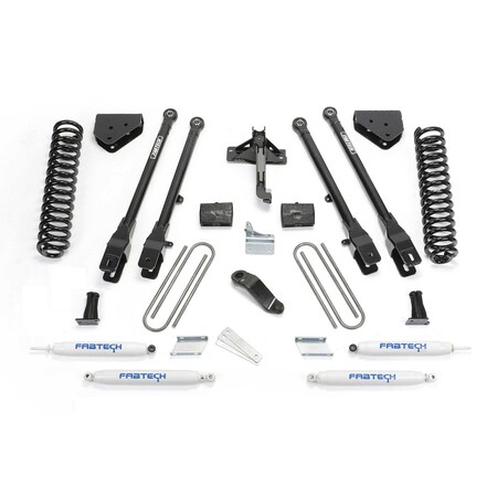 Fabtech 6IN 4LINK SYS W/COILS & PERF SHKS 2008-16 FORD F350/450 4WD 8 LUG K2132